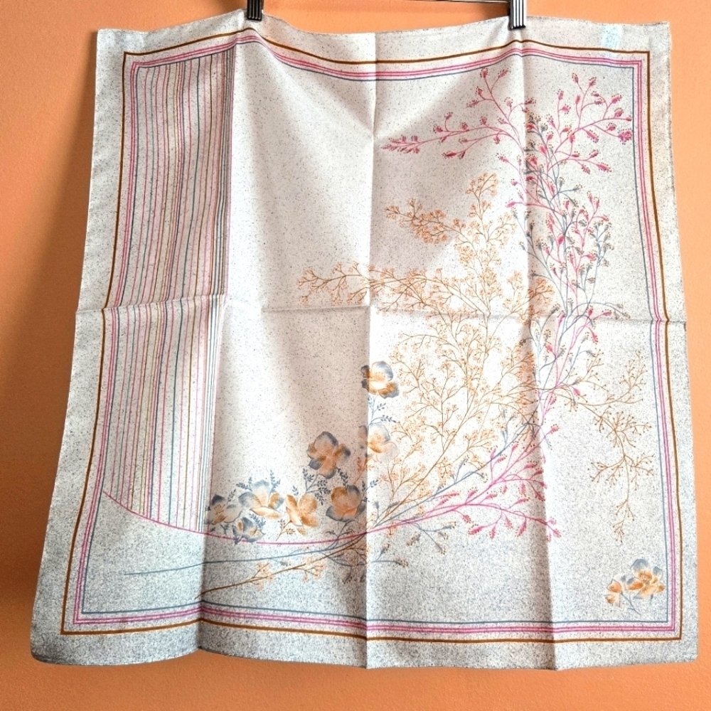 Vintage Boselli Trevira Floral Scarf – Made in Italy